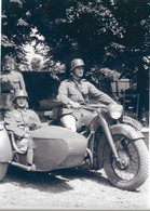 Moto Avec Side-car BMW R12 Version Militaire Allemand - WW2 - Guerra, Militari