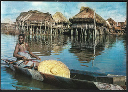 DAHOMEY - VILLAGGIO LACUSTRE - VIAGGIATA 1963 - Dahomey