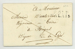 P.61.P. CALAIS Pour Bruges Calais 1807 Thunot Capitaine 36e Regiment De Ligne - 1801-1848: Vorläufer XIX