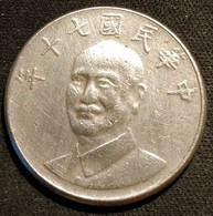 CHINE - CHINA - TAIWAN - 10 YUAN ( DOLLAR ) 1981 - KM 553 -  Chiang Kai-Shek - Taiwán