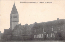 Flines-les-Raches - L'eglise Et La Place -  Oblitéré En 1900 à Flines Les Raches - - Sonstige & Ohne Zuordnung