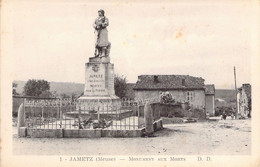 Jametz - Monuments Aux Morts - Andere & Zonder Classificatie