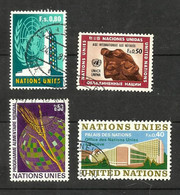 Nations Unies (Genève) N°9, 16, 17, 22 Cote 4.15€ - Oblitérés