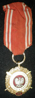 MEDAILLE DES SERVICES ARMES DE TROISIEME CLASSE - 20 ANS DE SERVICE - POLOGNE - Andere & Zonder Classificatie