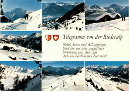 Telegramm Von Der Riederalp - 7 Bilder (44863) * 25. 3. 1981 - Riederalp
