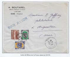 Algérie Tarifs Postaux - Lettre - Lettres & Documents