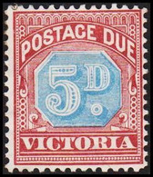 1890. VICTORIA AUSTRALIA  5 D POSTAGE DUE. Hinged.  - JF512361 - Mint Stamps