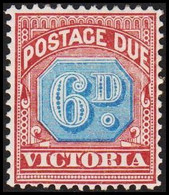 1890. VICTORIA AUSTRALIA  6 D POSTAGE DUE. Hinged.  - JF512362 - Mint Stamps