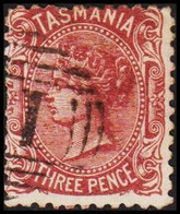 1871-1879. Tasmania. TASMANIA. Victoria. THREE PENCE. - JF512394 - Used Stamps