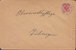 INFLA Württemberg Dienstpost 115 EF Auf Brief  Mit Stempel: Dettenhausen 8.NOV 1918 - Wurttemberg
