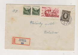 SLOVAKIA WW II 1943 PAVLOVCE NAD UHOM Registered Cover - Covers & Documents