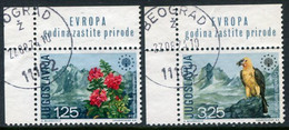 YUGOSLAVIA 1970 European Nature Protection Used. Michel 1406-07 - Oblitérés