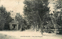 Châtelaillon * La Place St Marsault * Débit Du Centre * Commerce * Cachet Au Dos : Régiment D'artillerie à Pied - Châtelaillon-Plage