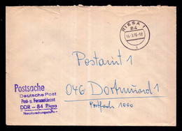 DDR Brief Postsache RIESA - Dortmund - 18.3.76 - Oficial