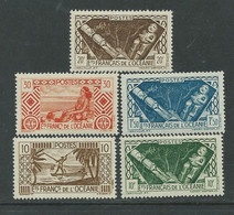 Océanie  N° 150 / 54 X La Série Des 5 Valeurs Sans "RF" Trace De Charnière Sinon TB - Unused Stamps