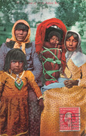 Indien Indiens American Indians Indian Group Piute Women Femme Groupe Femmes Enfant Bébé Cpa - Indianer