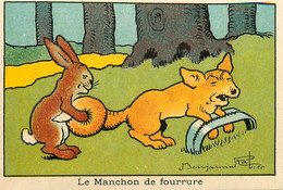 Benjamin RABIER Rabier * Image Illustrateur * Publicité LA BLEDINE Blédine * Le Manchon De Fourrure !* Animaux Humanisés - Rabier, B.