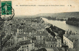 Mantes La Jolie * Panorama Ouest De La Ville , Pris De Notre Dame - Mantes La Jolie