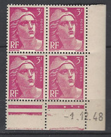 CD 806  FRANCE 1948 COIN DATE 806 : 1 12  48   MARIANNE DE GANDON - 1940-1949