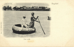 Iraq, BAGHDAD BAGDAD بَغْدَاد, Kuphar Boat On The Tigris River (1900s) Postcard - Iraq