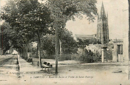 Saintes * La Route De Royan Et La Flèche De St Eutrope * Cachet Militaire Au Dos - Saintes