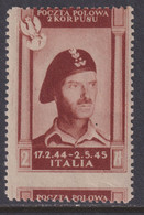 Corpo Polacco Vittorie Polacche 1946 2 Z. Sass. 4eb MNH** Cv. 140 - 1946-47 Période Corpo Polacco