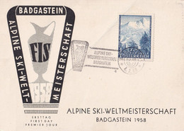 A14421 - Austria / Oesterreich 1958 Alpine Ski-Weltmeisterschaft Badgastein - Sci