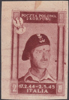 Corpo Polacco Vittorie Polacche 1946 2 Z. Sass. 8B MNH** Cv. 300 - 1946-47 Corpo Polacco