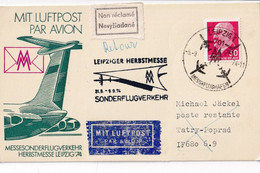 A14430 - LEIPZIGER  HERBSTMESSE  SONDERFLUGVERKEHR 1974 MIT  LUFTPOST PAR AVION LEIPZIG - Storia Postale