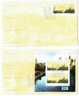 2007   Ottawa Sesquicentennial   Sc 2213-4   Single And Souvenir Sheet On 2 FDCs - 2001-2010