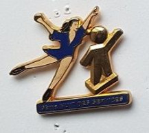 Pin' S  Pin-up, Sport  Gymnastique, 5 ème  NUIT  DES  SERVICES  Verso  DECAT  PARIS - Skating (Figure)