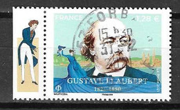 FRANCE 2021 - Timbre - Gustave Flaubert Oblitéré Cachet Rond - Used Stamps