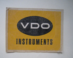 VDO Instruments Décalcomanie Autocollant Sticker - Aufkleber