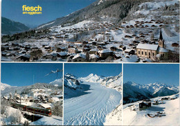 Fiesch Am Eggishorn - 4 Bilder (43791) * 8. 4. 1988 - Fiesch
