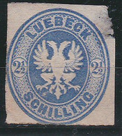 Lt0462 LUBEK 2 1/2 Outremer Défectueux NSG  MNG - Lubeck