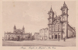 Delcampe - POSTCARD PORTUGAL - BRAGA - TEMPLOS DO HOSPITAL E SANTA CRUZ - Braga
