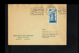1957 - Germany Cover With Mi. 242 - Besucht Da Deutsche Museum - München [JP013] - Brieven En Documenten