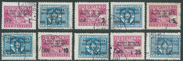 1947 AMMINISTRAZIONE JUGOSLAVA LITORALE SLOVENO USATO 10 VALORI - RA8-7 - Yugoslavian Occ.: Slovenian Shore