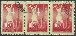 1948 TRIESTE B USATO PRIMO MAGGIO TRITTICO - RA10 - Used