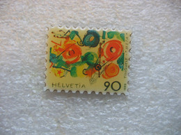 Pin's Timbre Poste Suisse (Helvetia) De 90cts (petit Modele). Dim 230x180 - Correo