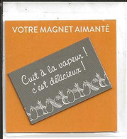 Magnets. Magnet "Françoise Saget" "Cuit à La Vapeur C'est Délicieux" - Autres & Non Classés