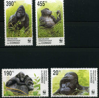 Kongo MiNr. 1708-11 Postfrisch Affen (4 - Altri - Africa