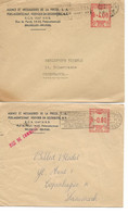 Belgium - 2 Covers Sent To Denmark.  H-1808 - ...-1959