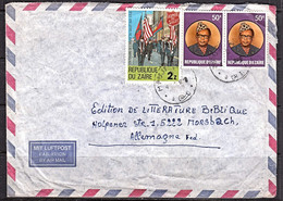 Ca0017 ZAIRE, Mobutu & Salvation Army Stamps On Mbuji Mayi Caver To Germany - Used Stamps