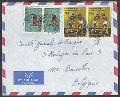 Ca5140 ZAIRE, Ali - Foreman Boxing & Okapi Stamps On Cover To Belgium - Used Stamps