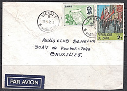 Ca5252 ZAIRE 1991, Salvation Army & Belgium Anniversary Stamps On Likasi Cover To Belgium - Used Stamps