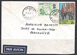 Ca5252 ZAIRE 1991, Salvation Army & Belgium Anniversary Stamps On Likasi Cover To Belgium - Usati