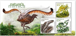 Australia 2021 MS MNH Nature's Mimics Tawny Frogmouth  Bird Birds Leafy Seadragon  Seahorse - Autres