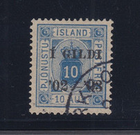 Iceland, Scott O27 (Facit Tj17), Used Official, Saudarkrokur Cds, Moller Cert - Officials