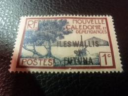 Iles Wallis Et Futuna - Nouvelle Calédonie Et Dépendances - Val 1c. - Yt 43 - Brun Carminé Et Bleu - Neuf - Année 1930 - - Unused Stamps